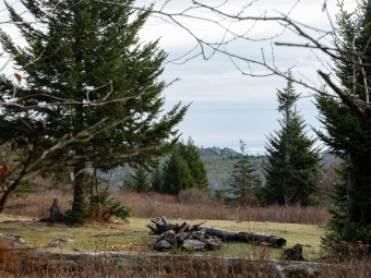 Davidson Outdoors trip campsite on a mountain