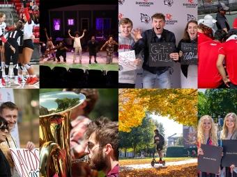 Collage of students from across campus