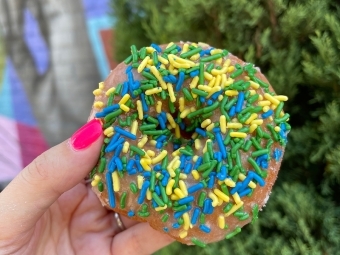 Donut with sprinkles