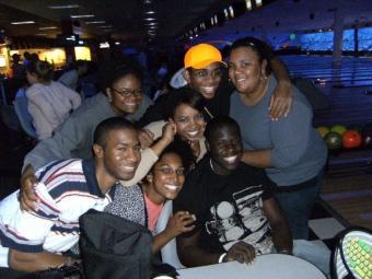 Goodson '11 with friends at a STRIDE outing in 2007