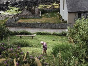 Man in garden in Ireland